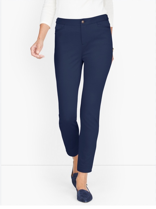 Talbots Pants - Talbots Navy Cropped Slim Ankle Pants Women’s Size 8 Cropped Pants